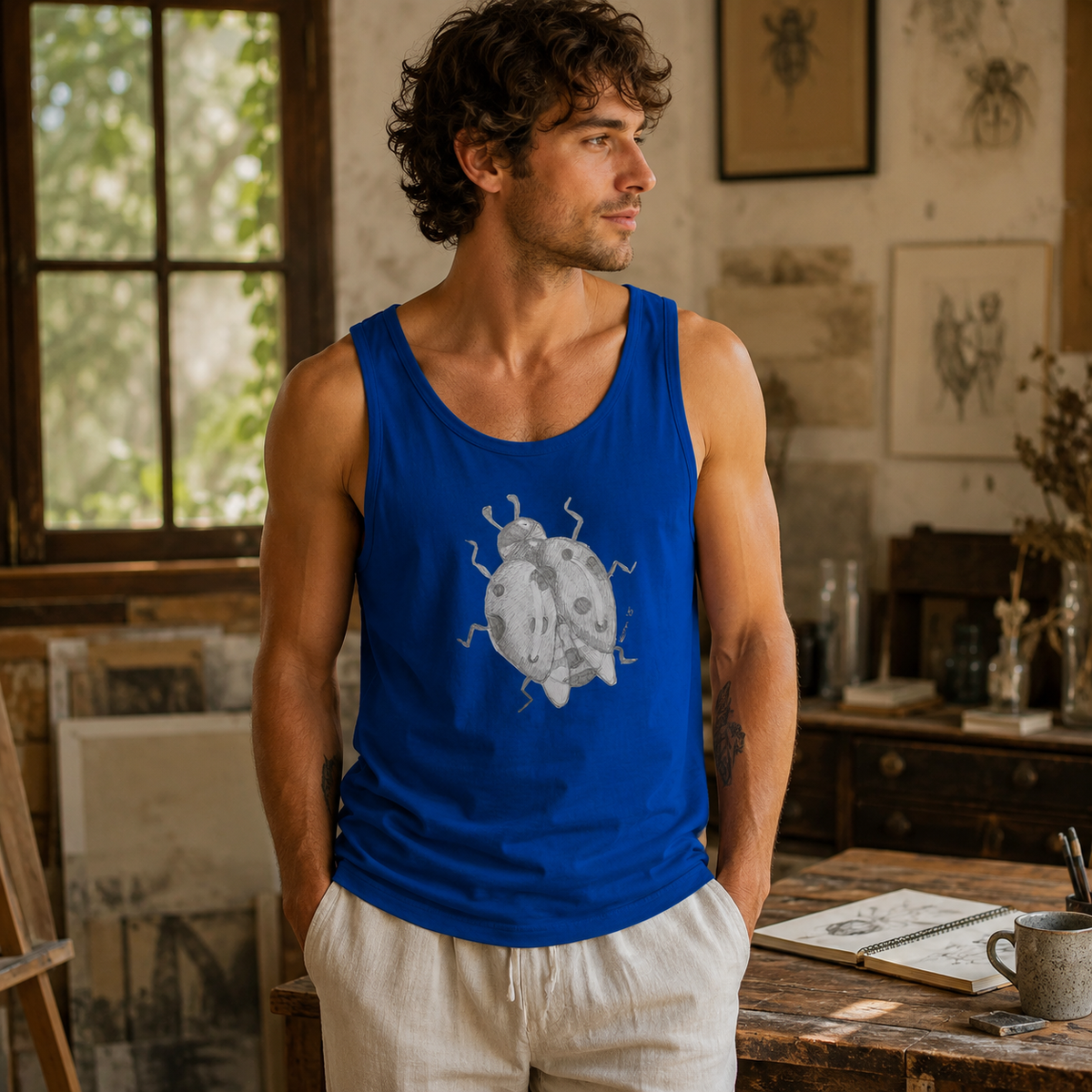 Lady of Ashes Unisex Jersey Tank Top | Symbolic Wearable Art