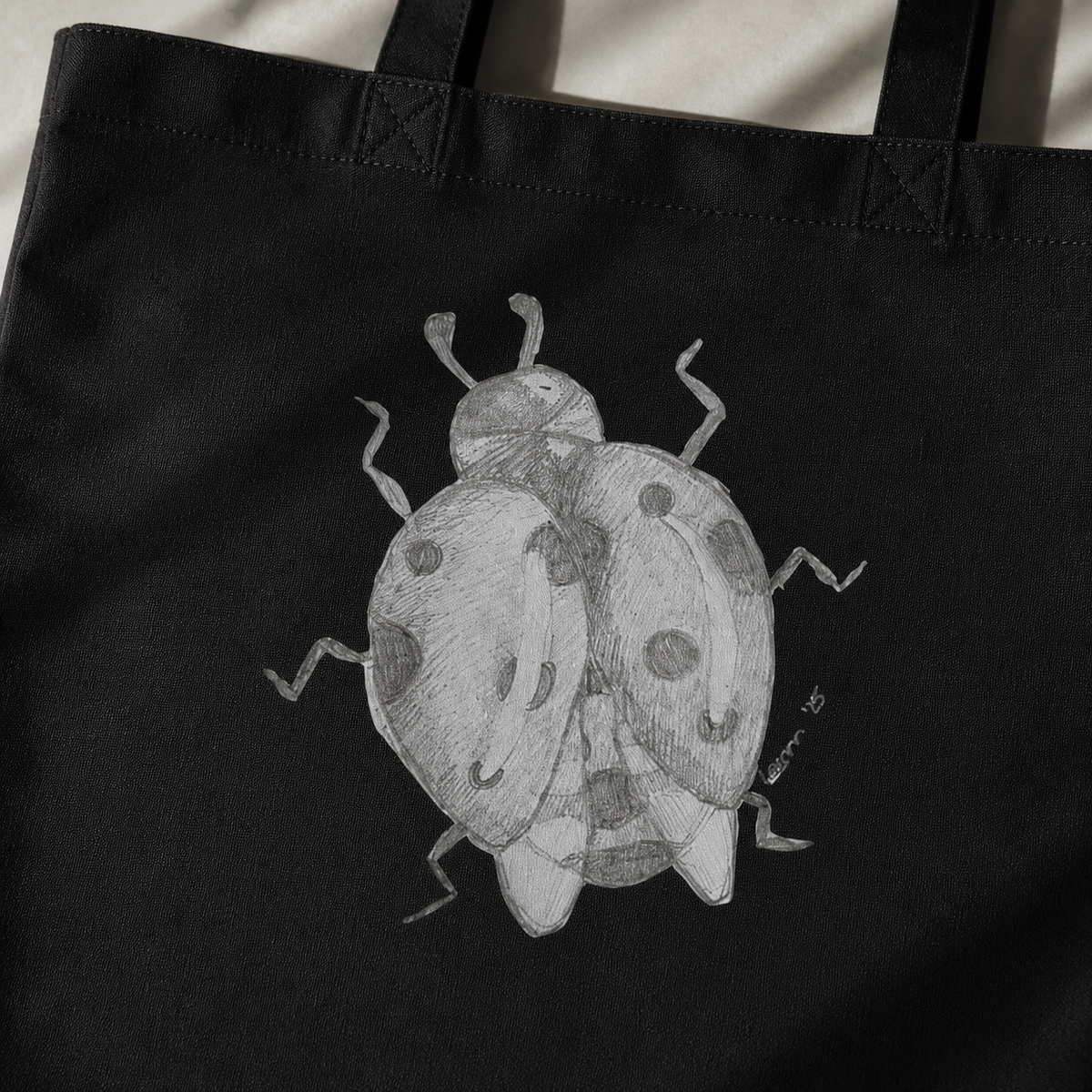 Lady of Ashes Tote Bag | Symbolic Ladybird Cotton Tote Bag