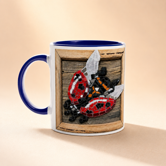 Lady Splendour Ladybug Mosaic Mug 11oz