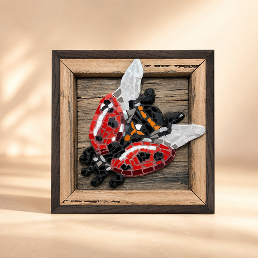 Lady Splendour Ladybug Mosaic – Framed Poster Masterpiece