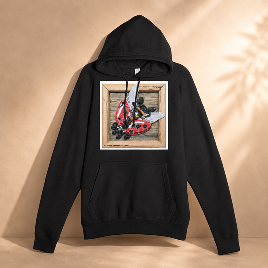 Lady Splendour Ladybug Mosaic Hoodie | Midweight Unisex Ladybug Art Hoodie