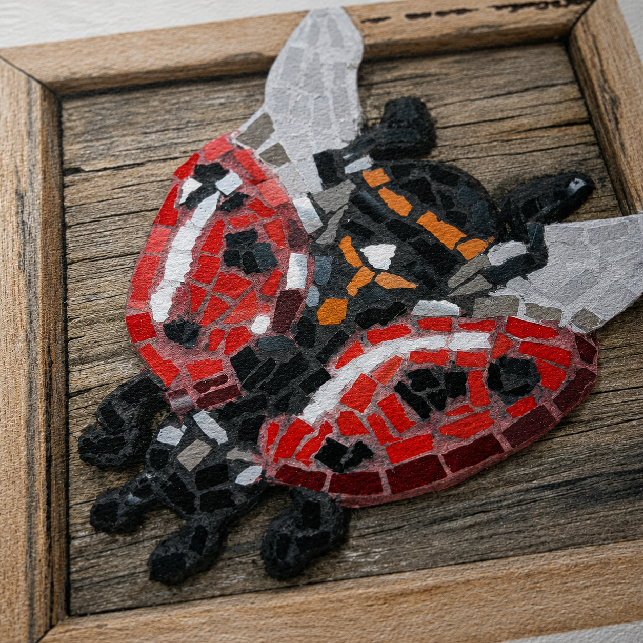 Lady Splendour Ladybug Mosaic – Fine Art Poster