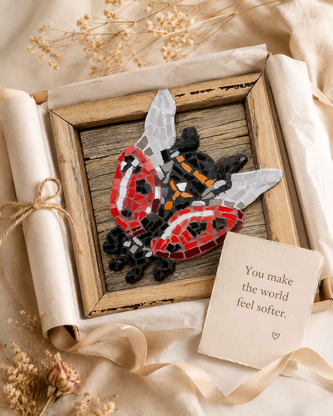 Lady Splendour Ladybug Mosaic – Fine Art Poster