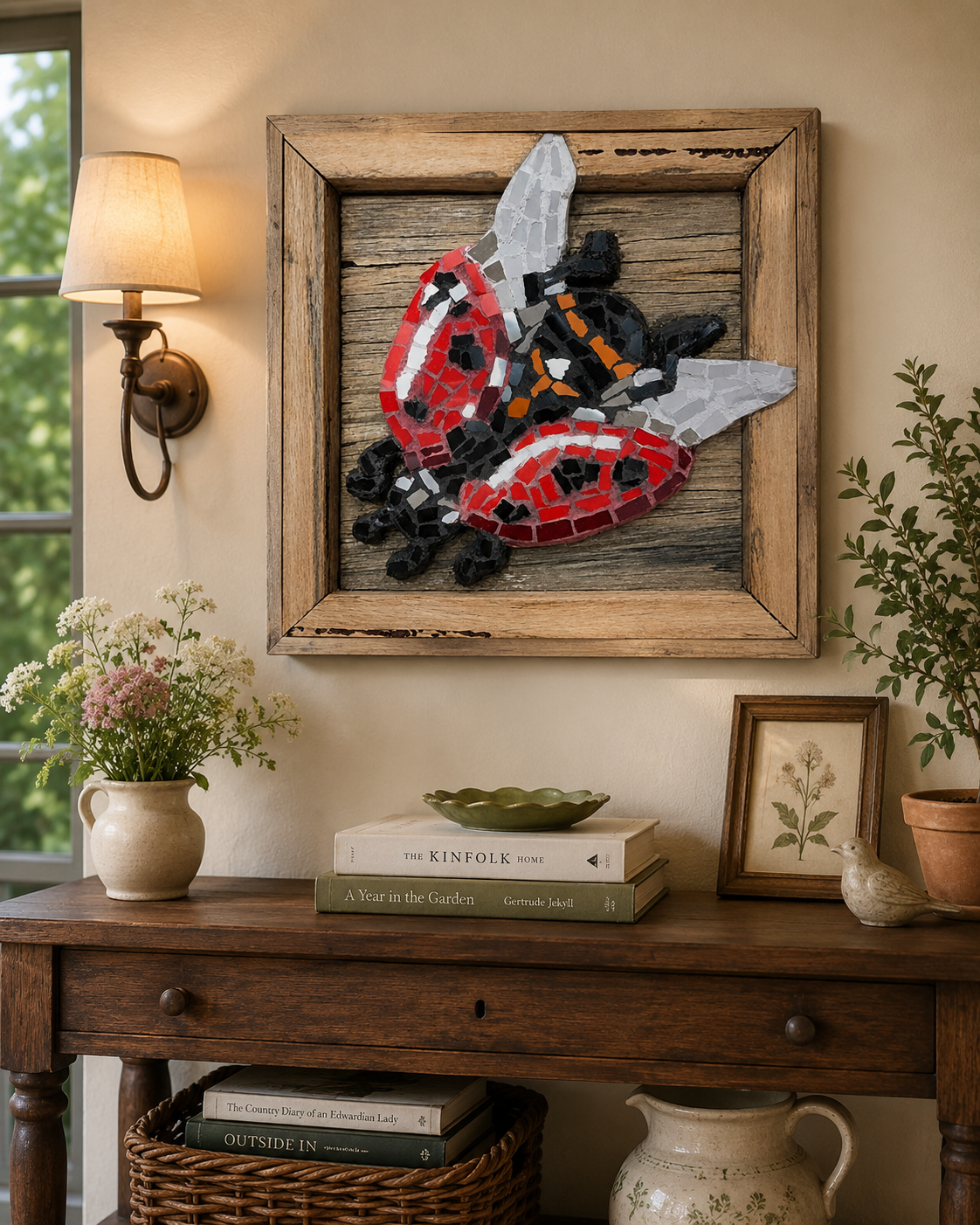 Lady Splendour Ladybug Mosaic – Fine Art Poster