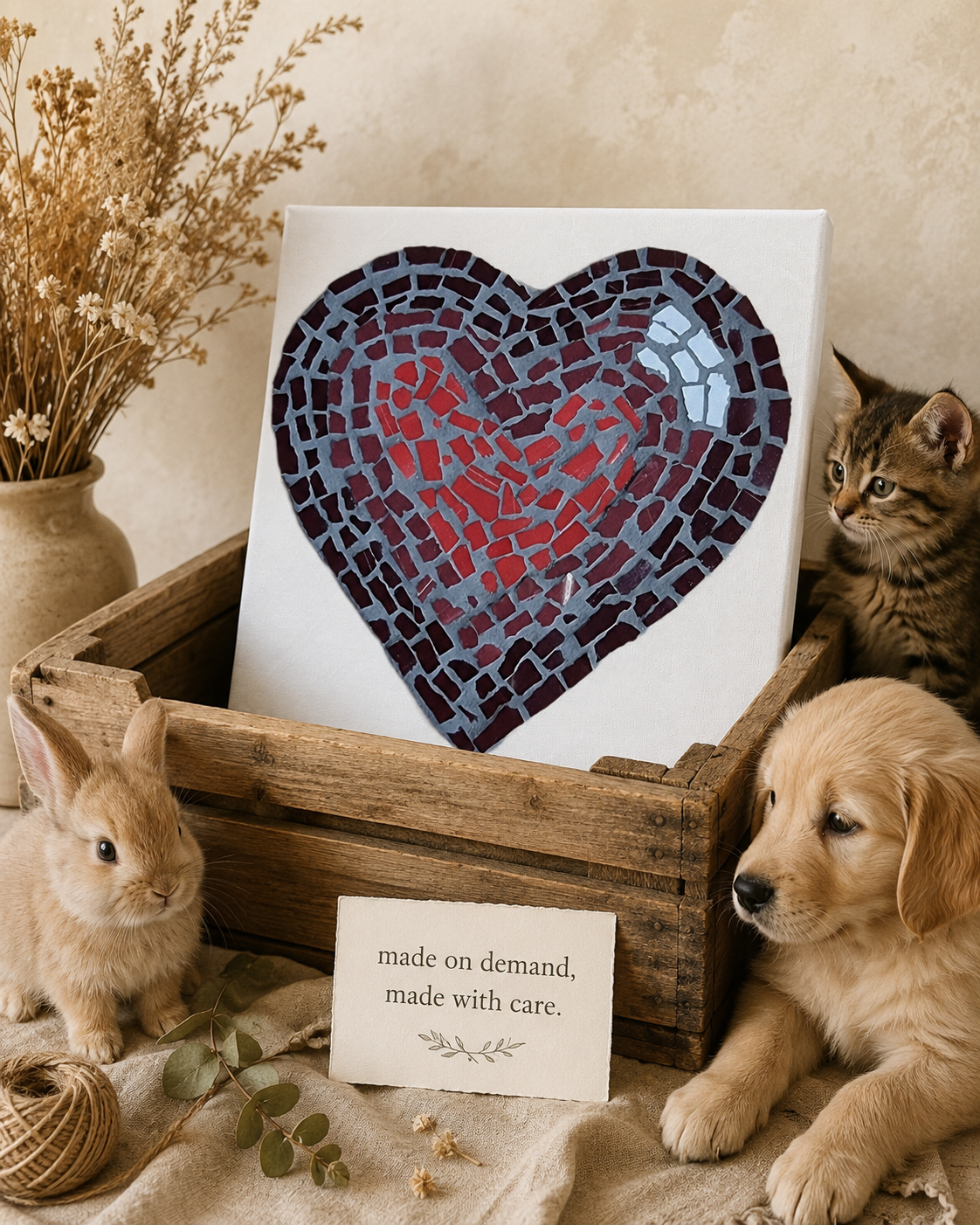 Love Heart Canvas Print | Meaningful Heart Wall Art