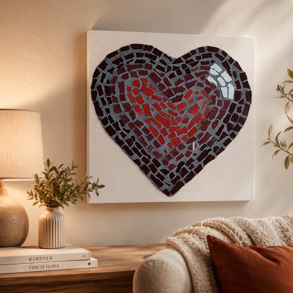 Love Heart Canvas Print | Meaningful Heart Wall Art
