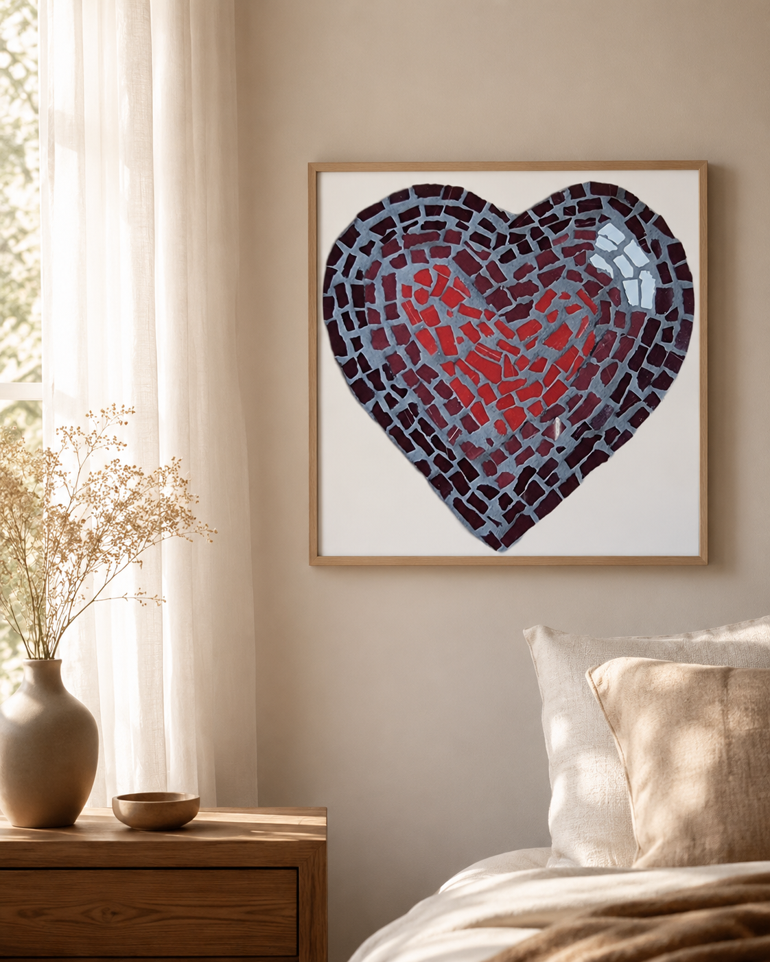 Love Heart Fine Art Poster | Colourful Heart Wall Art Print