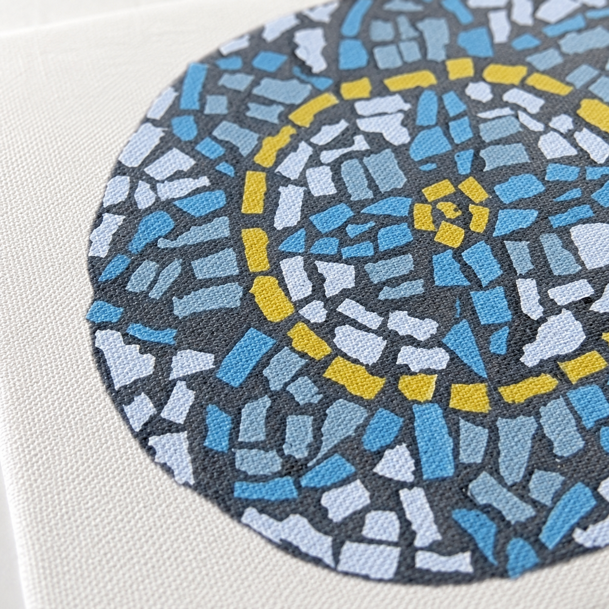 🌿 Mandala Coaster Canvas Print | Meaningful Mosaic-Inspired Wall Art