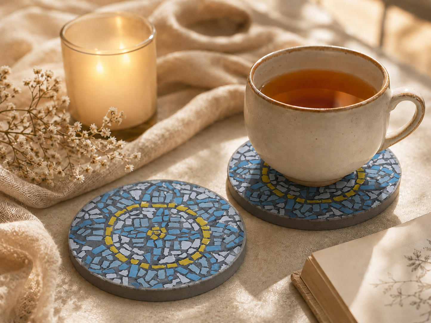 Mandala Coasters Physical Kit — Set of 2