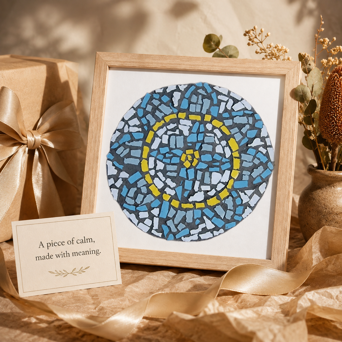 Premium Wooden Framed Poster With Museum-Quality Matte Paper | Mandala Coaster