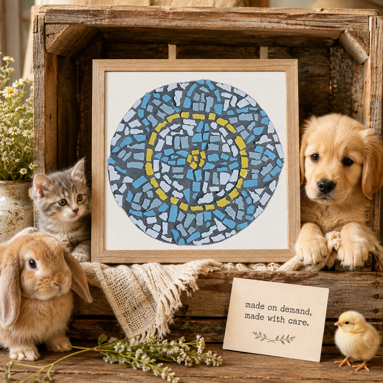 Premium Wooden Framed Poster With Museum-Quality Matte Paper | Mandala Coaster