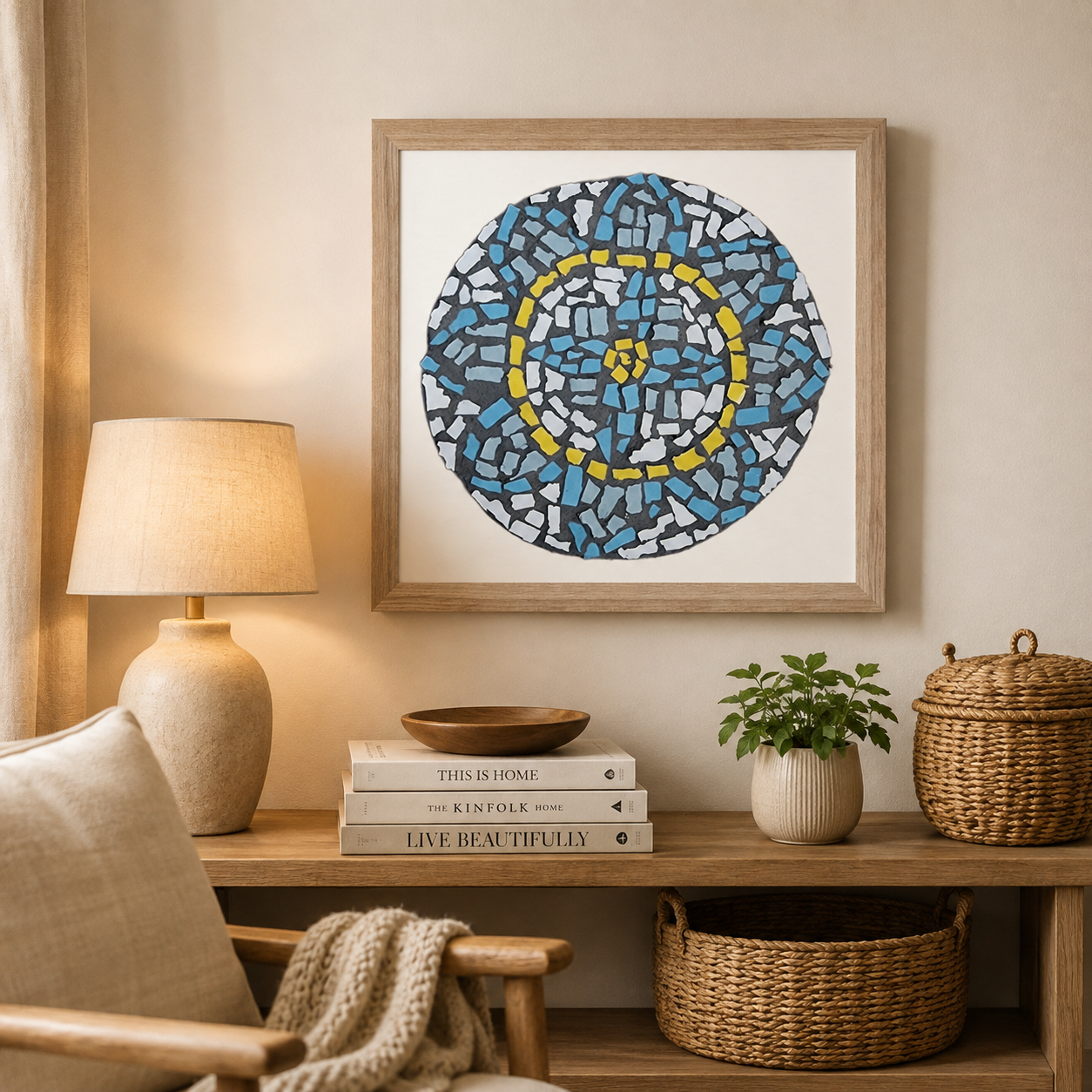 Premium Wooden Framed Poster With Museum-Quality Matte Paper | Mandala Coaster