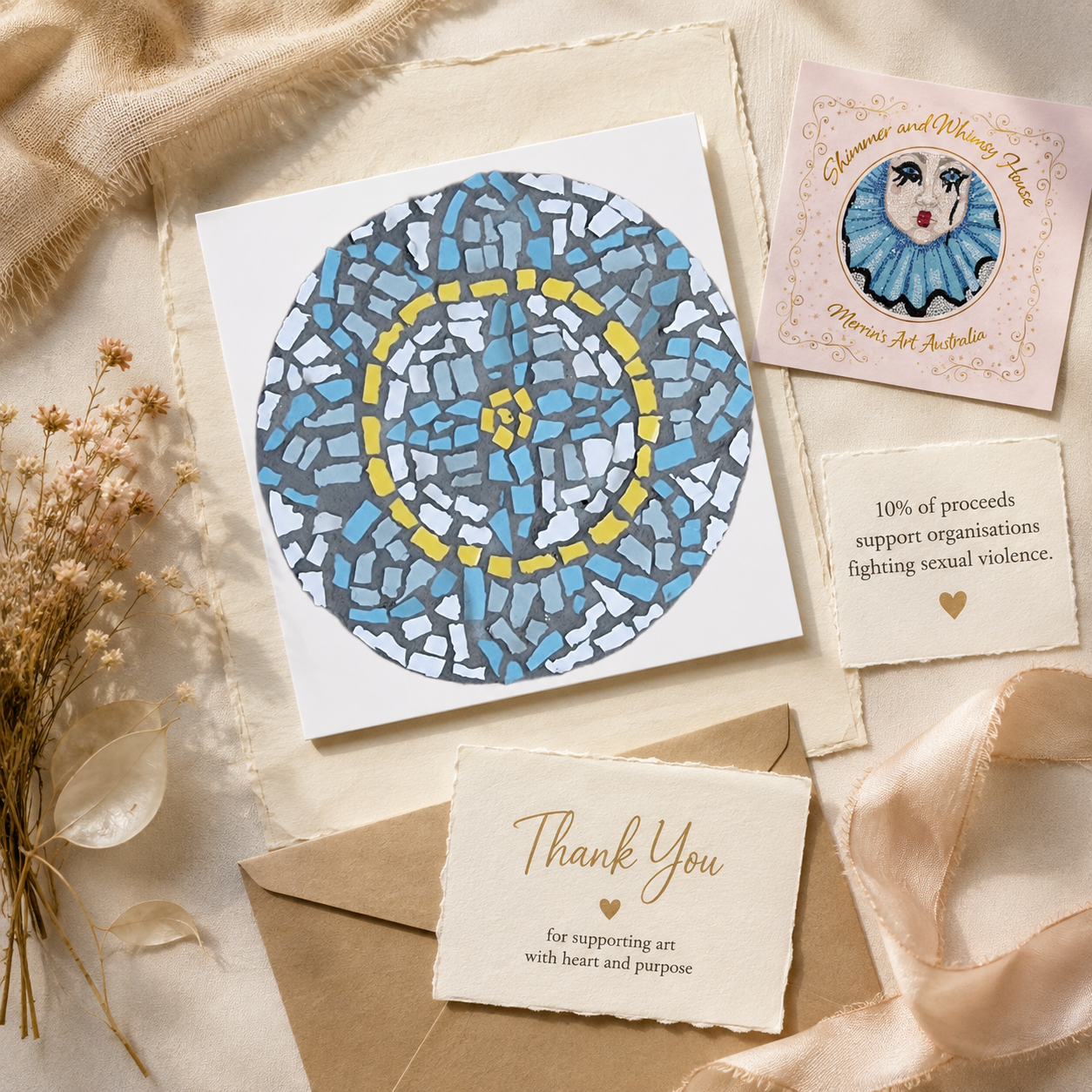 Mandala Coaster Fine Art Poster | Mosaic-Inspired Mandala Wall Art