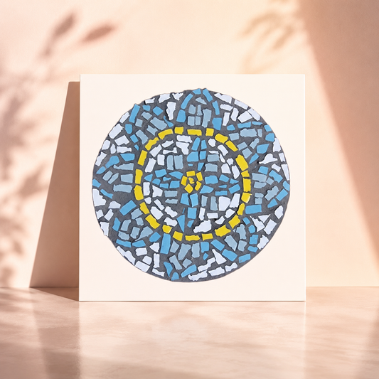 Mandala Coaster Mosaic – Hand-signed Collectible Print