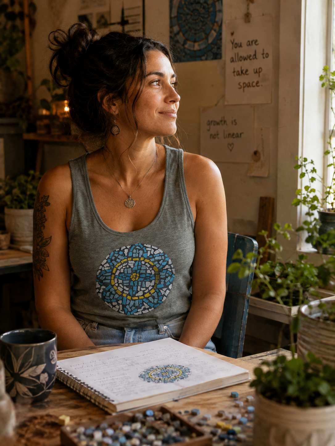 Premium Unisex Tank Top | Mandala Coaster