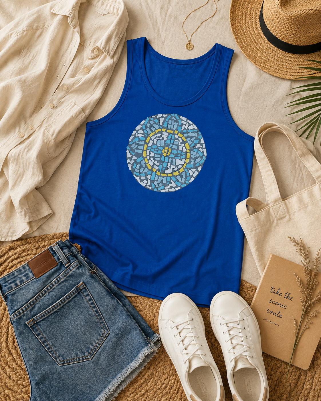 Premium Unisex Tank Top | Mandala Coaster