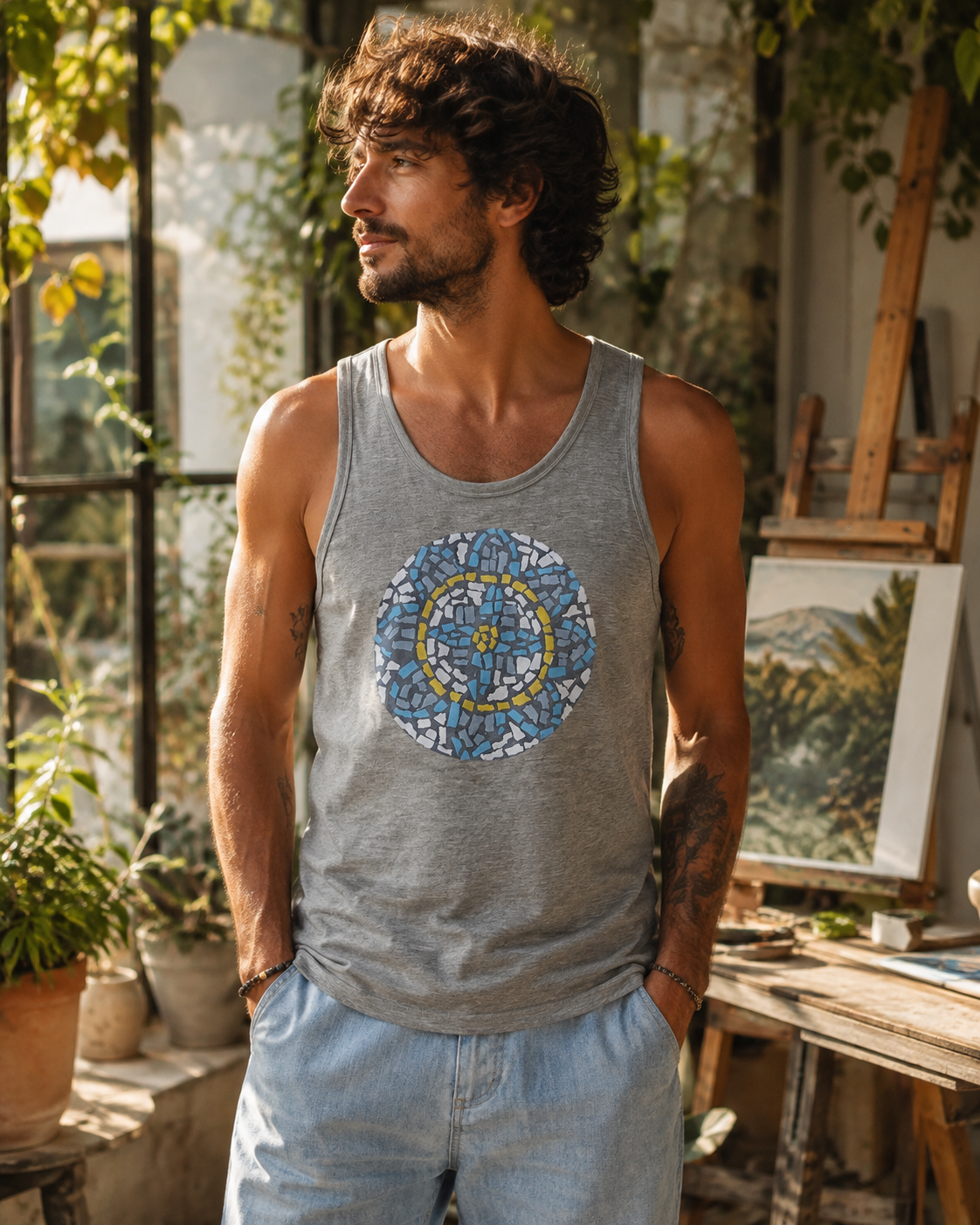 Premium Unisex Tank Top | Mandala Coaster
