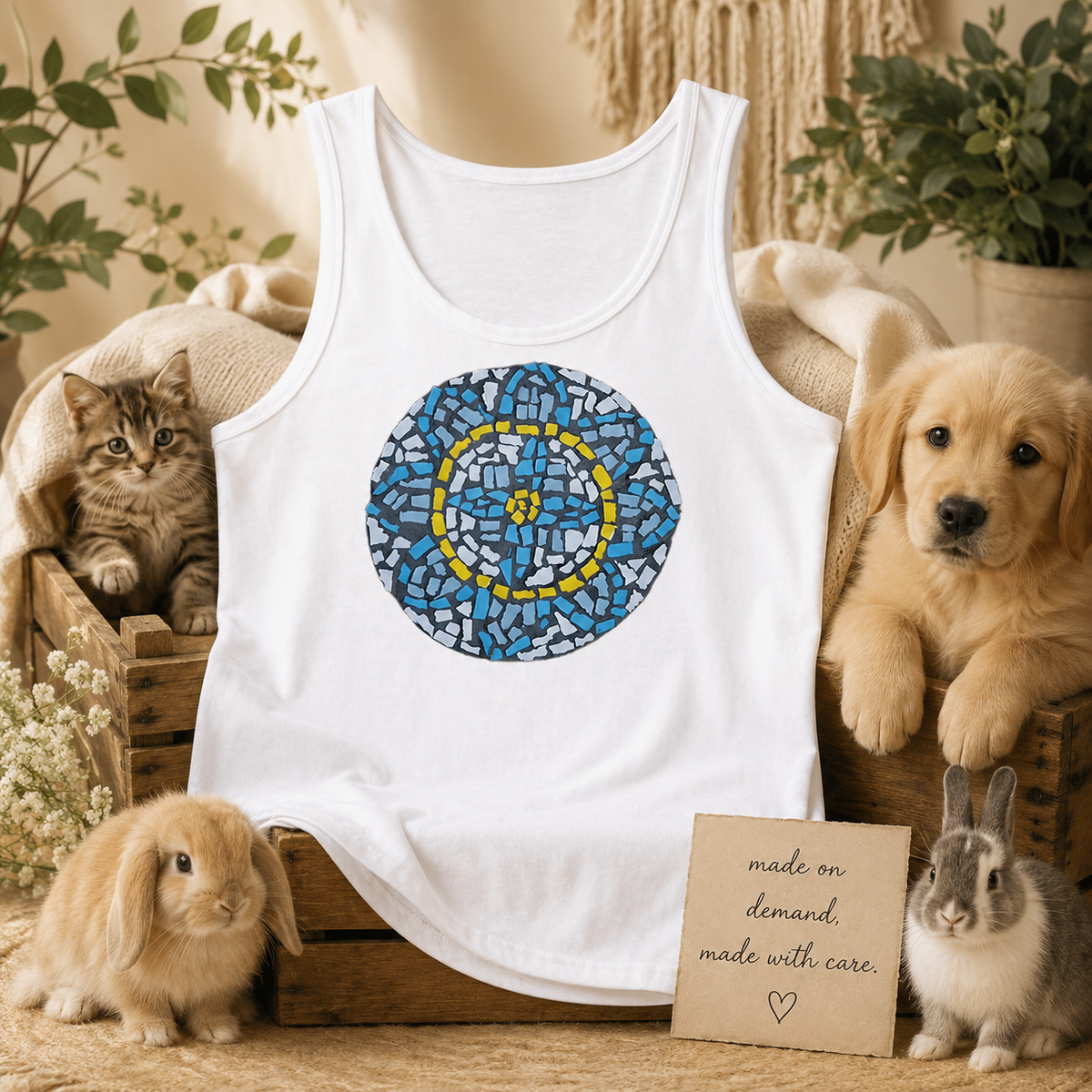 Premium Unisex Tank Top | Mandala Coaster