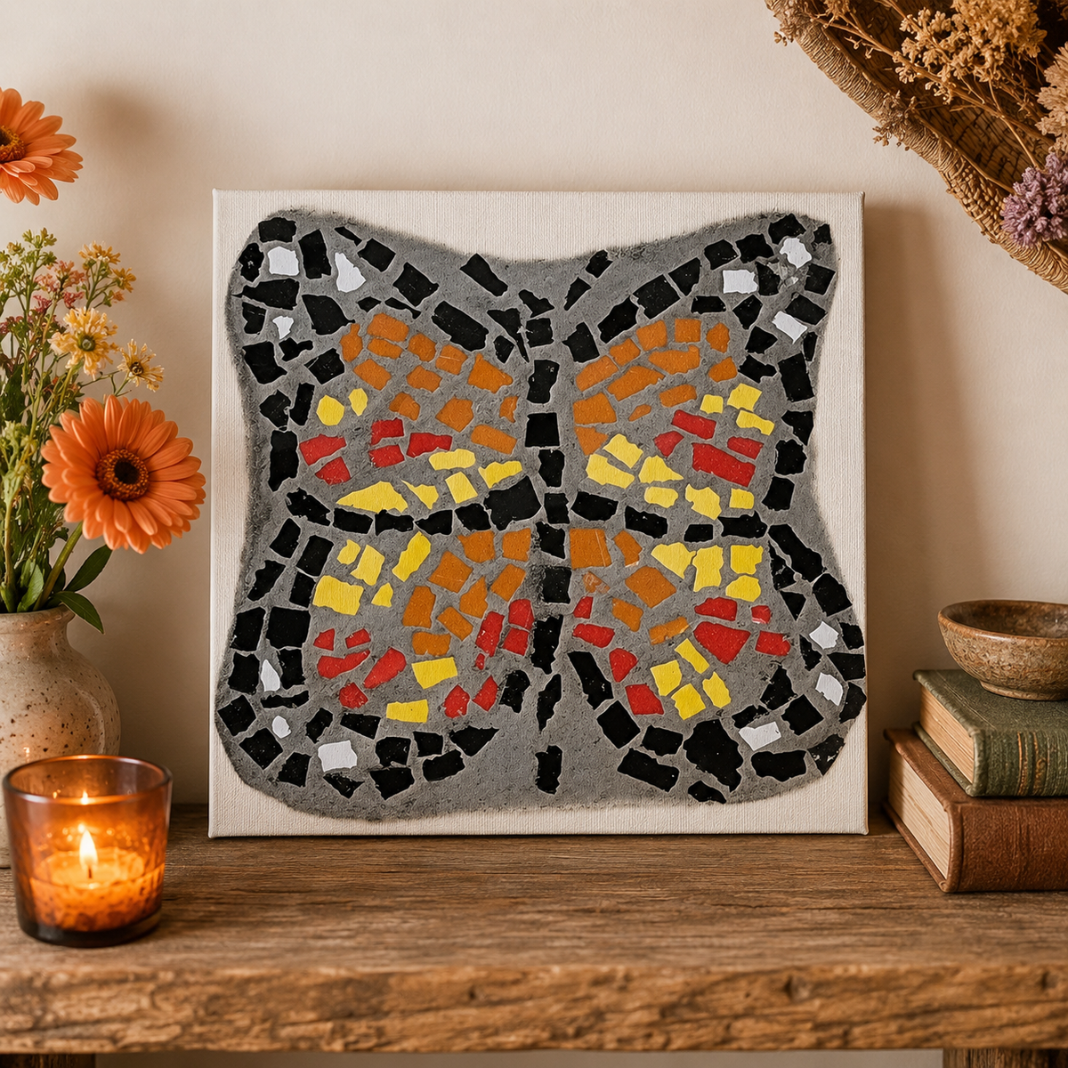 Butterfly Coaster Canvas Print | Symbolic Butterfly Wall Art
