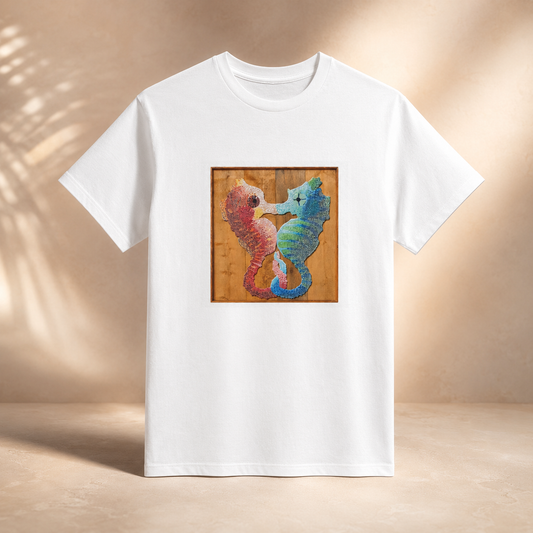 Our Light Beneath The Waves Seahorse Mosaic Ultra Cotton Tee