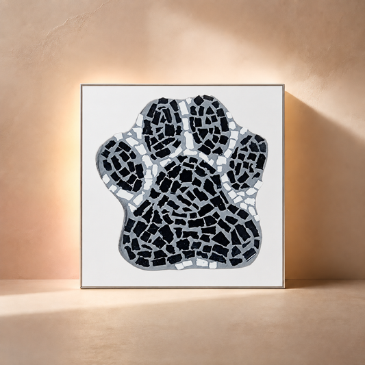 Paw Print Coaster Fine Art Poster | Pet Lover Wall Art with Meaning