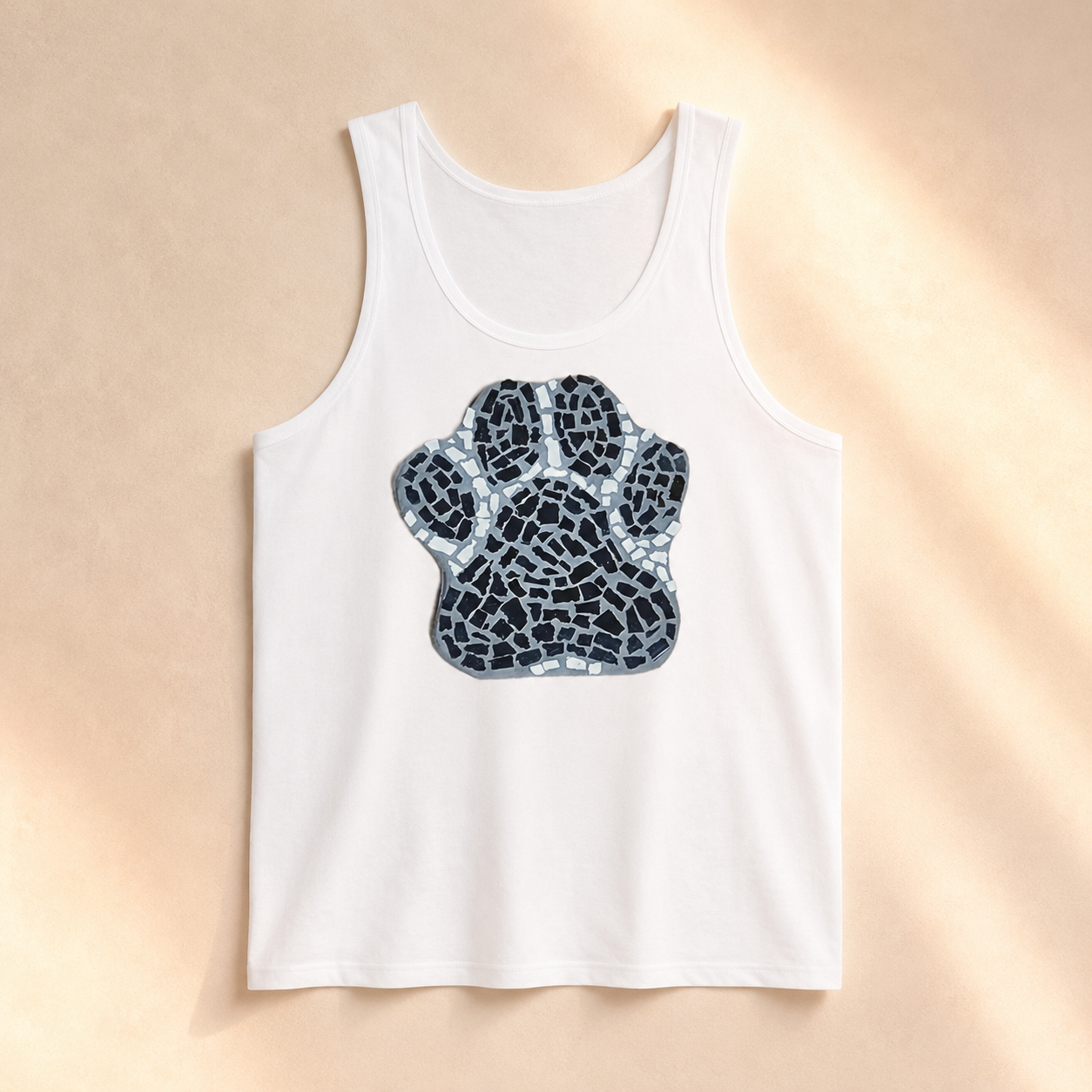 Paw Print Coaster Unisex Jersey Tank Top