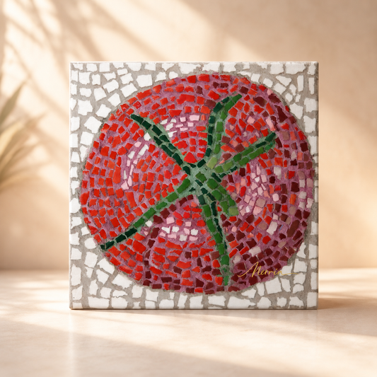 Perfectly Ripe Mosaic Canvas Print | Tomato Wall Art