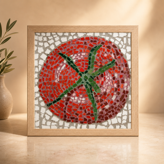Perfectly Ripe Premium Framed Poster | Tomato Mosaic Wall Art