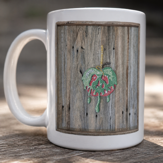Poisoned Apple Ceramic Mug — 15oz Dark Elegant Art Mug