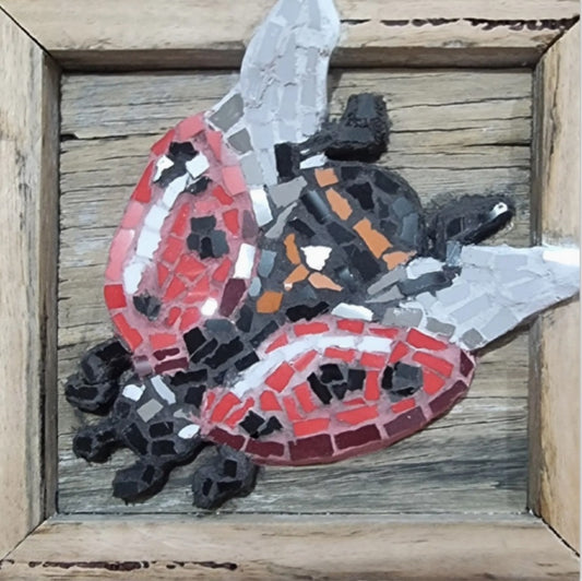 “Lady Splendour” – Ladybird Mosaic Postcard Print