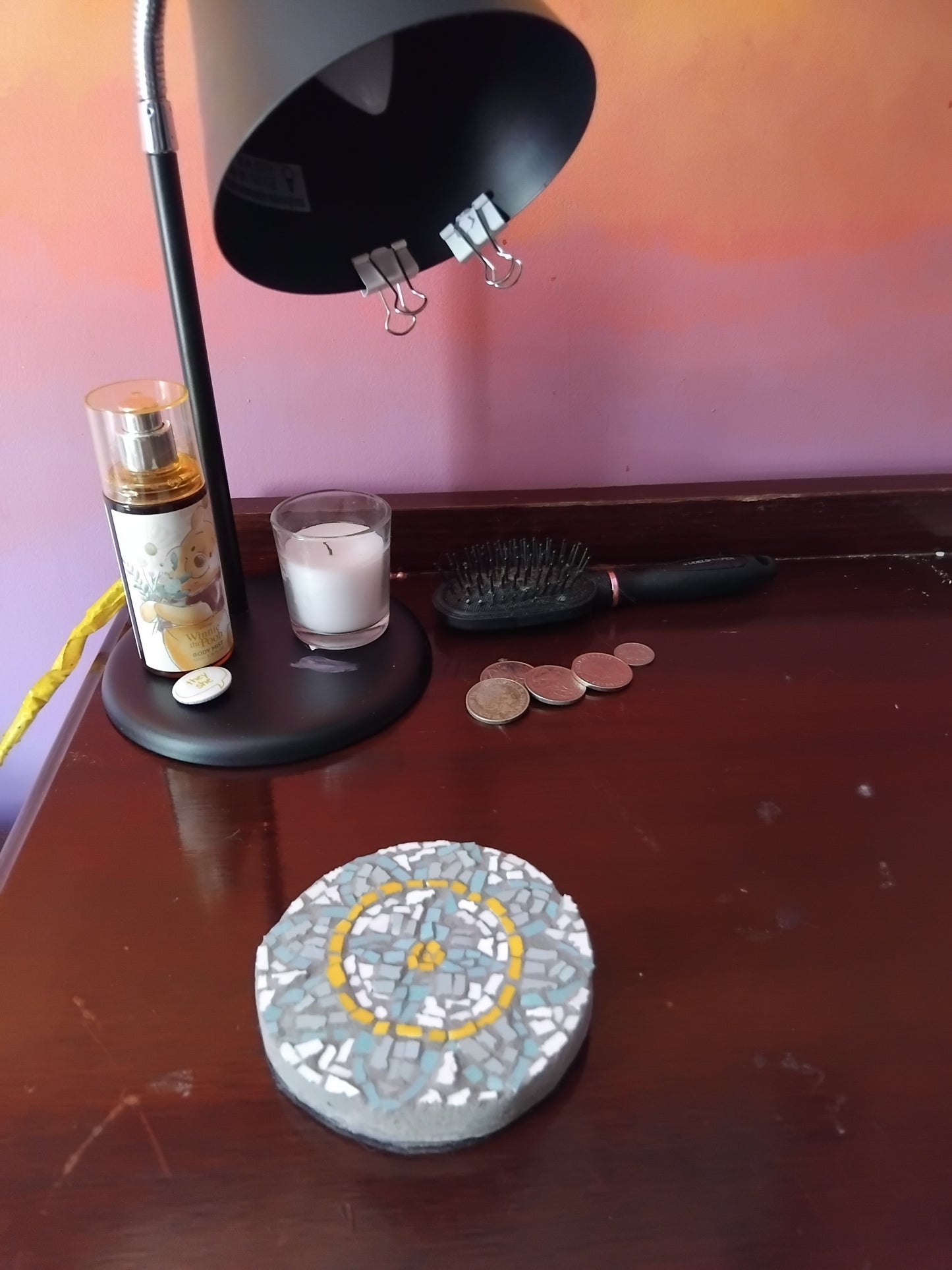 Mandala Mosaic Coaster DIY Kit – 10cm Round | Beginner-Friendly  | 🌱 Level 1