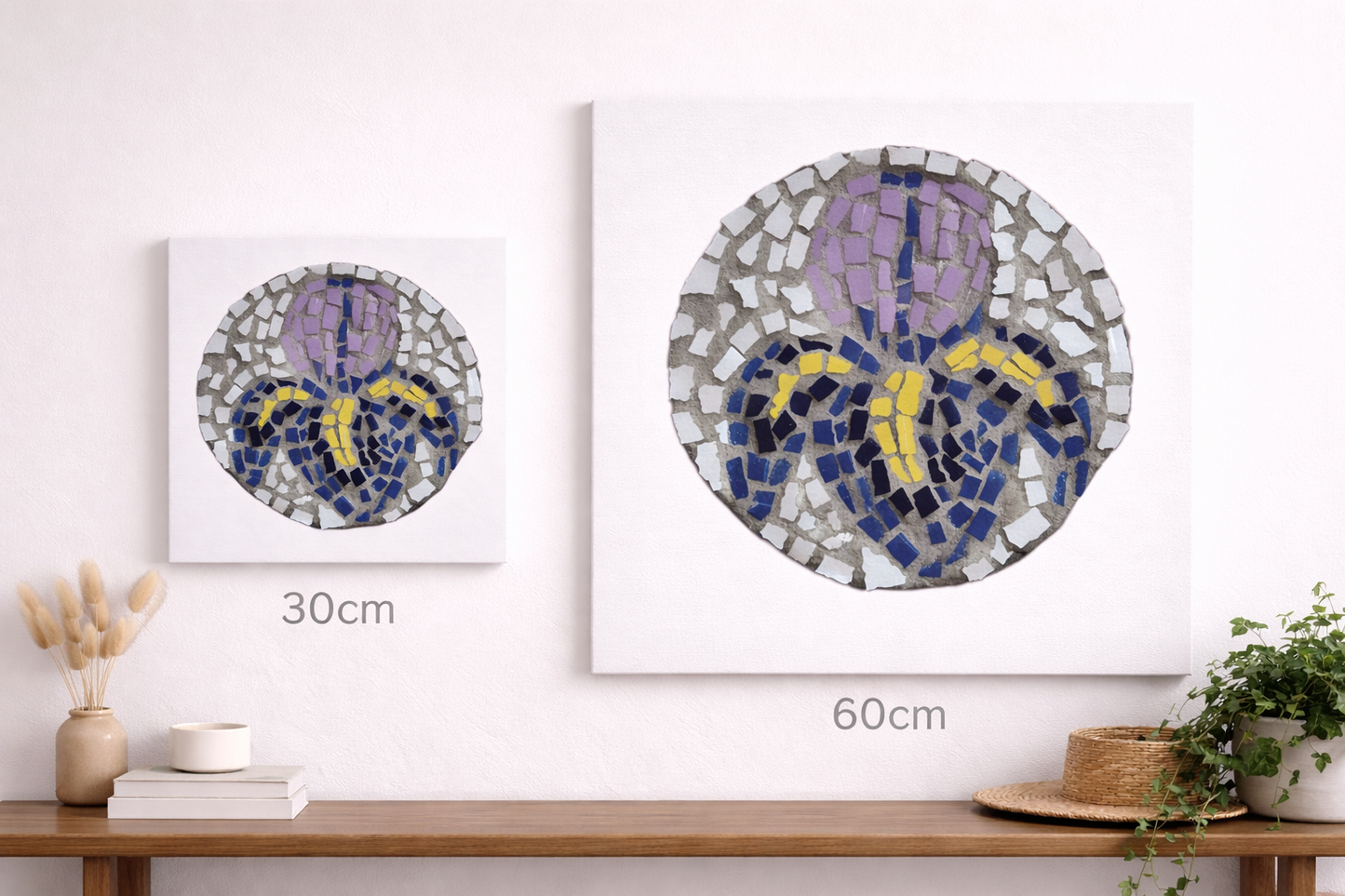 Iris Coaster Canvas Print — Meaningful Floral Wall Art