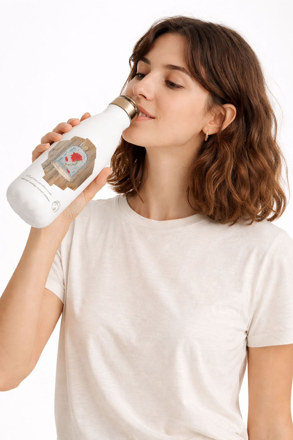 Cursed Rose 17oz Stainless Steel Water Bottle — Resilient Art for Everyday Hydration