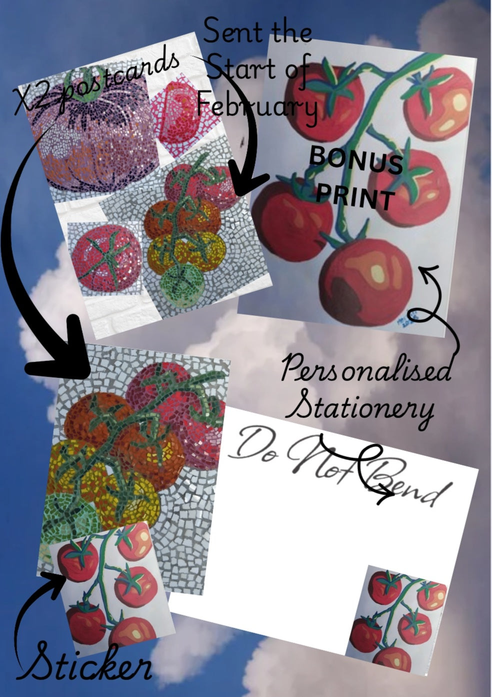 Mosaic Mail Club – Postcards & Sticker Subscription