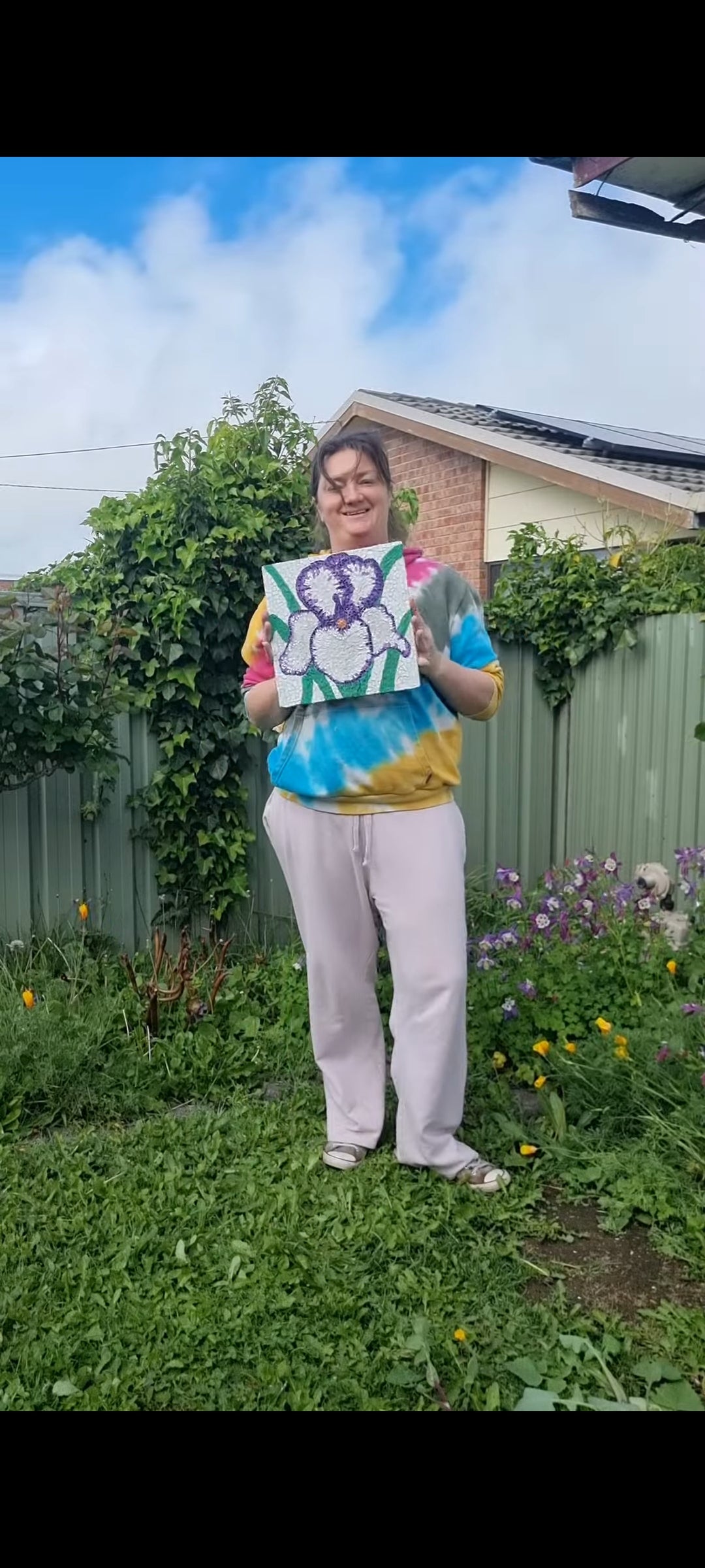 Violetta | Iris Hanging Mosaic Maker’s Studio DIY Kit | 🖌 Level 3