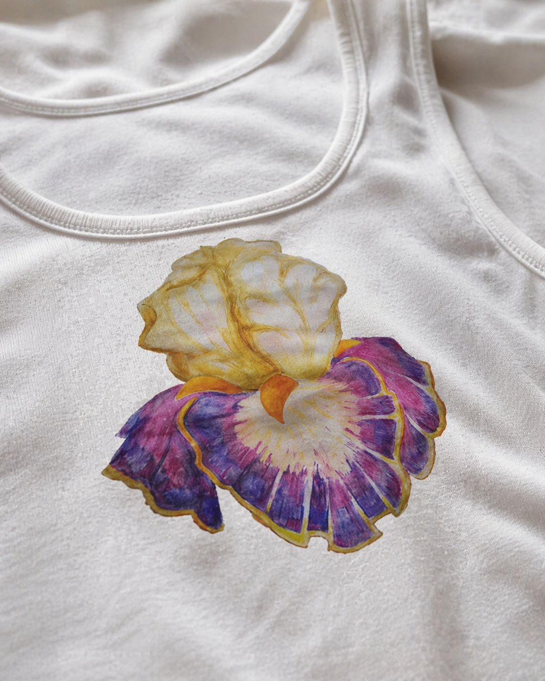 The Iris of Solara Unisex Jersey Tank Top | Floral Art Tank Top