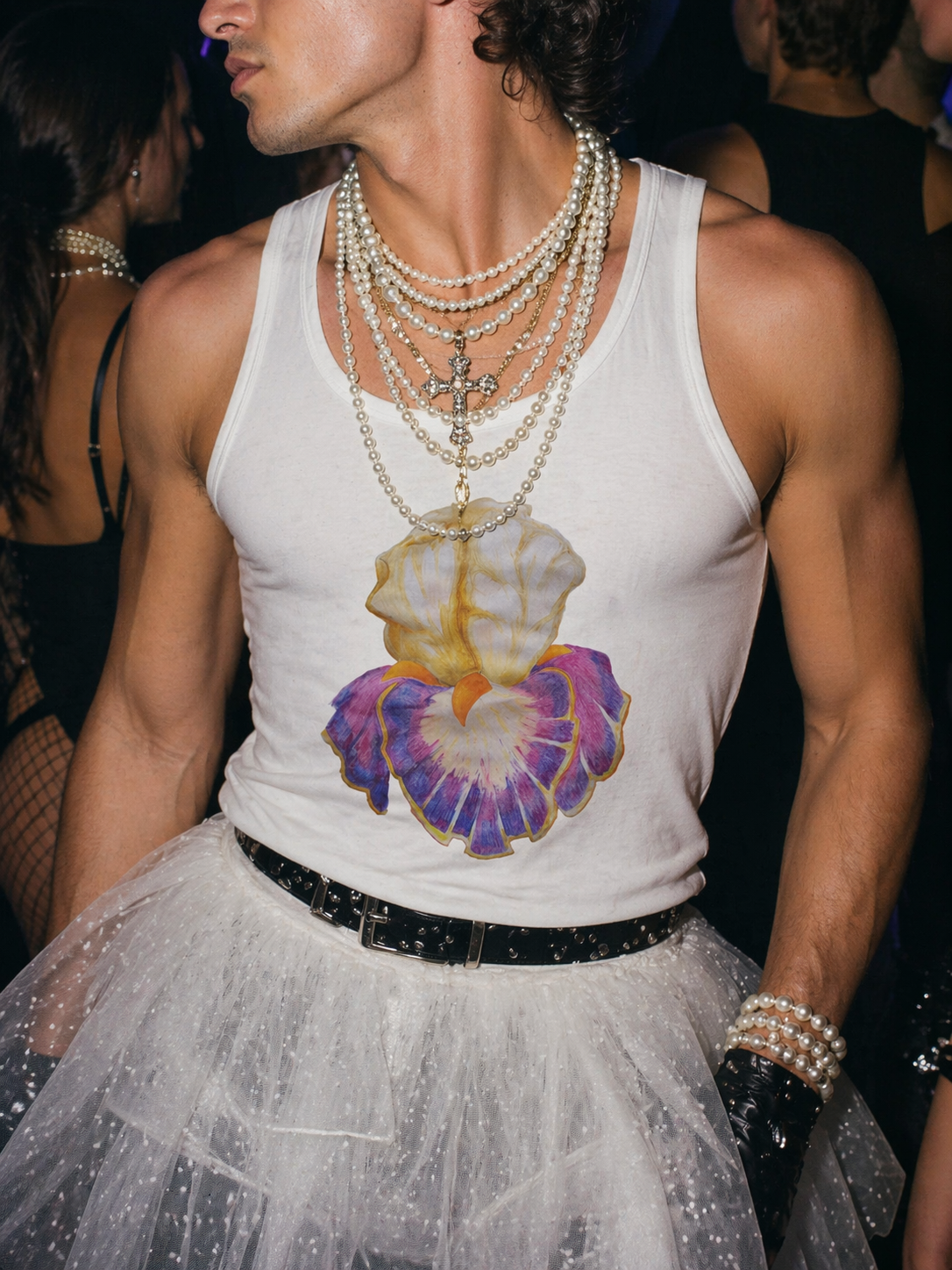 The Iris of Solara Unisex Jersey Tank Top | Floral Art Tank Top