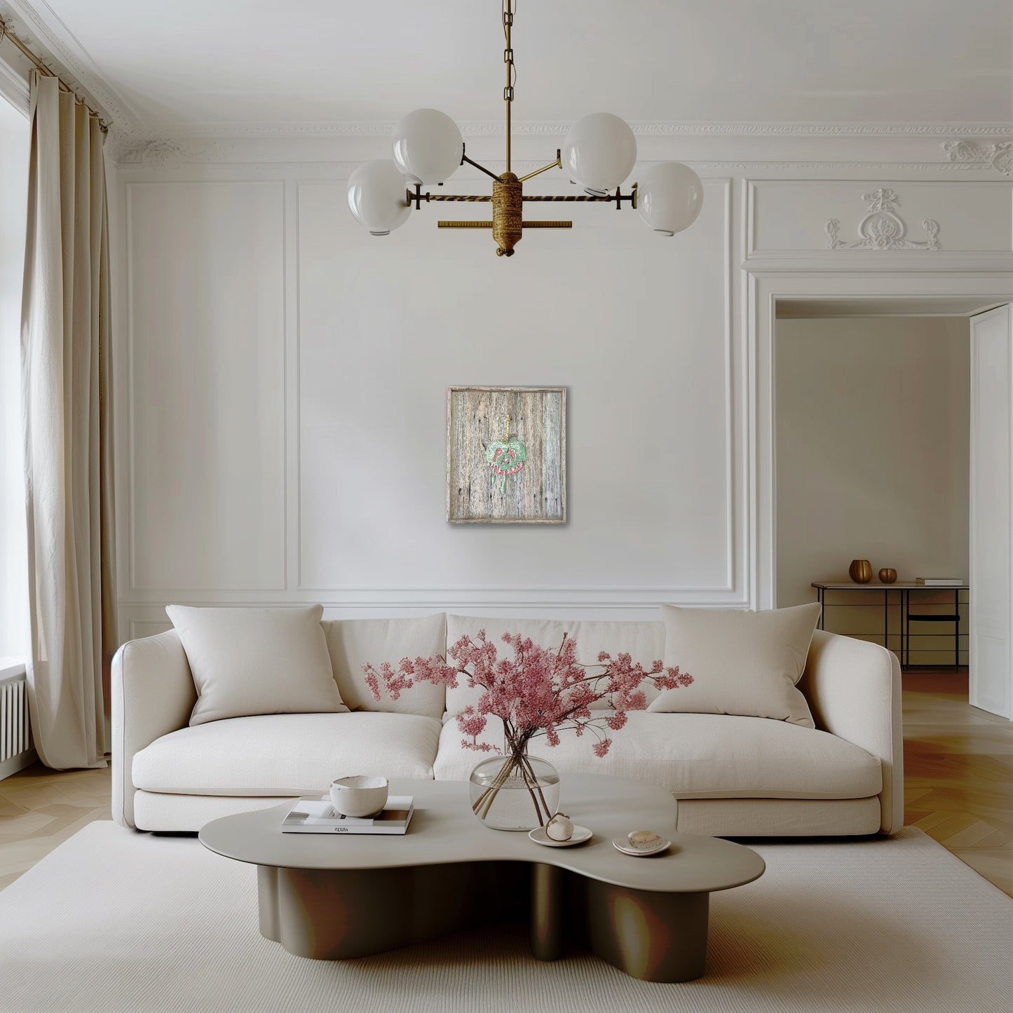 Poisoned Apple Mosaic – Mounted on Recycled Timber Shadow Box