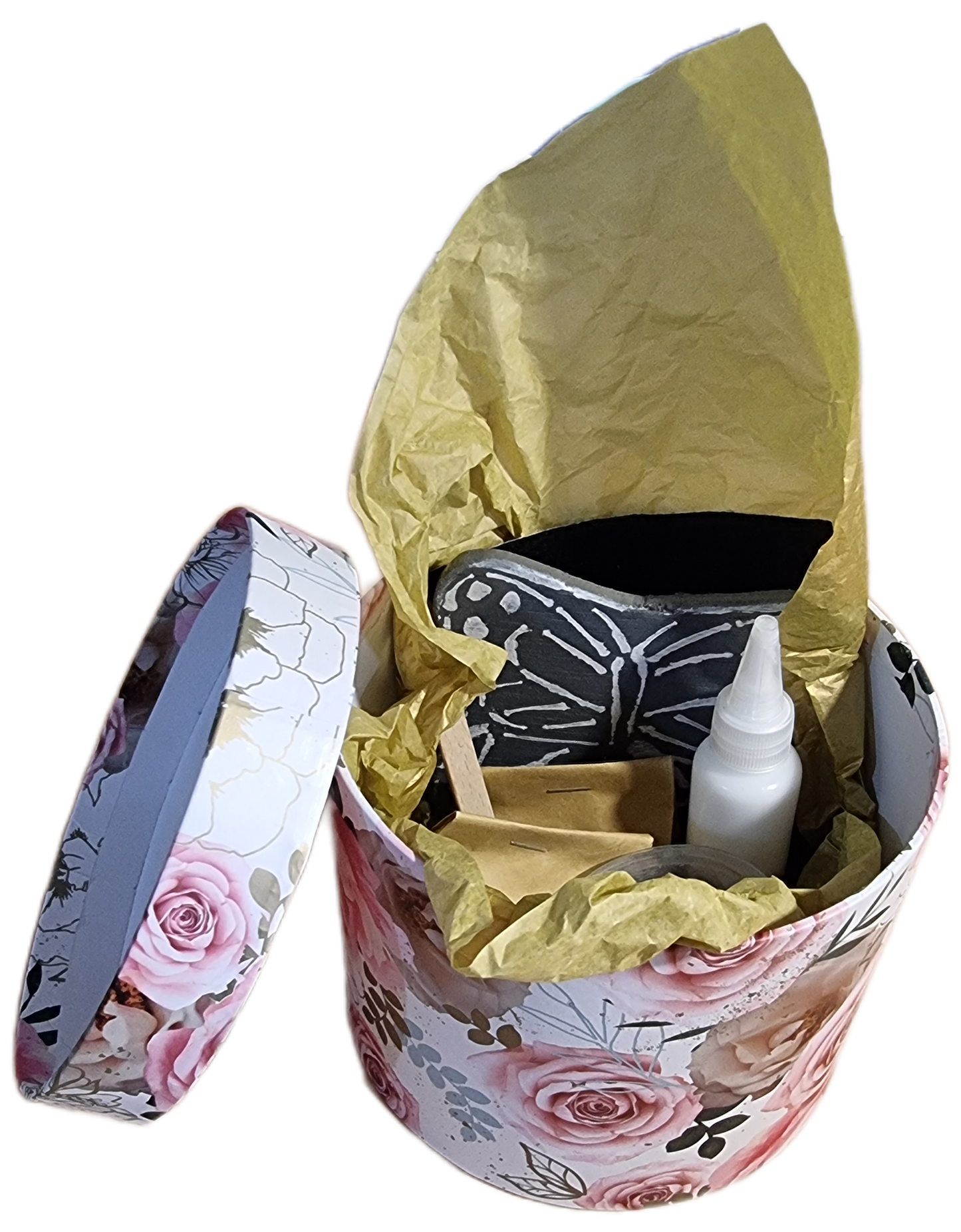 Butterfly Mosaic Coaster DIY Kit – 10cm Shaped | Beginner-Friendly No Tools Needed