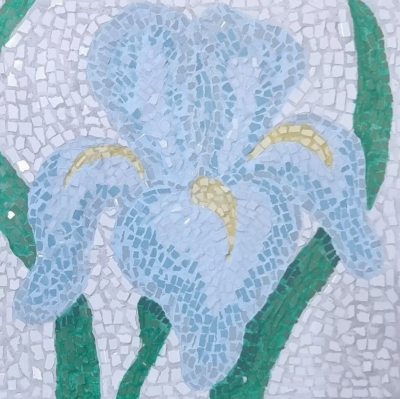 “Aveline” – Iris Mosaic Postcard Print