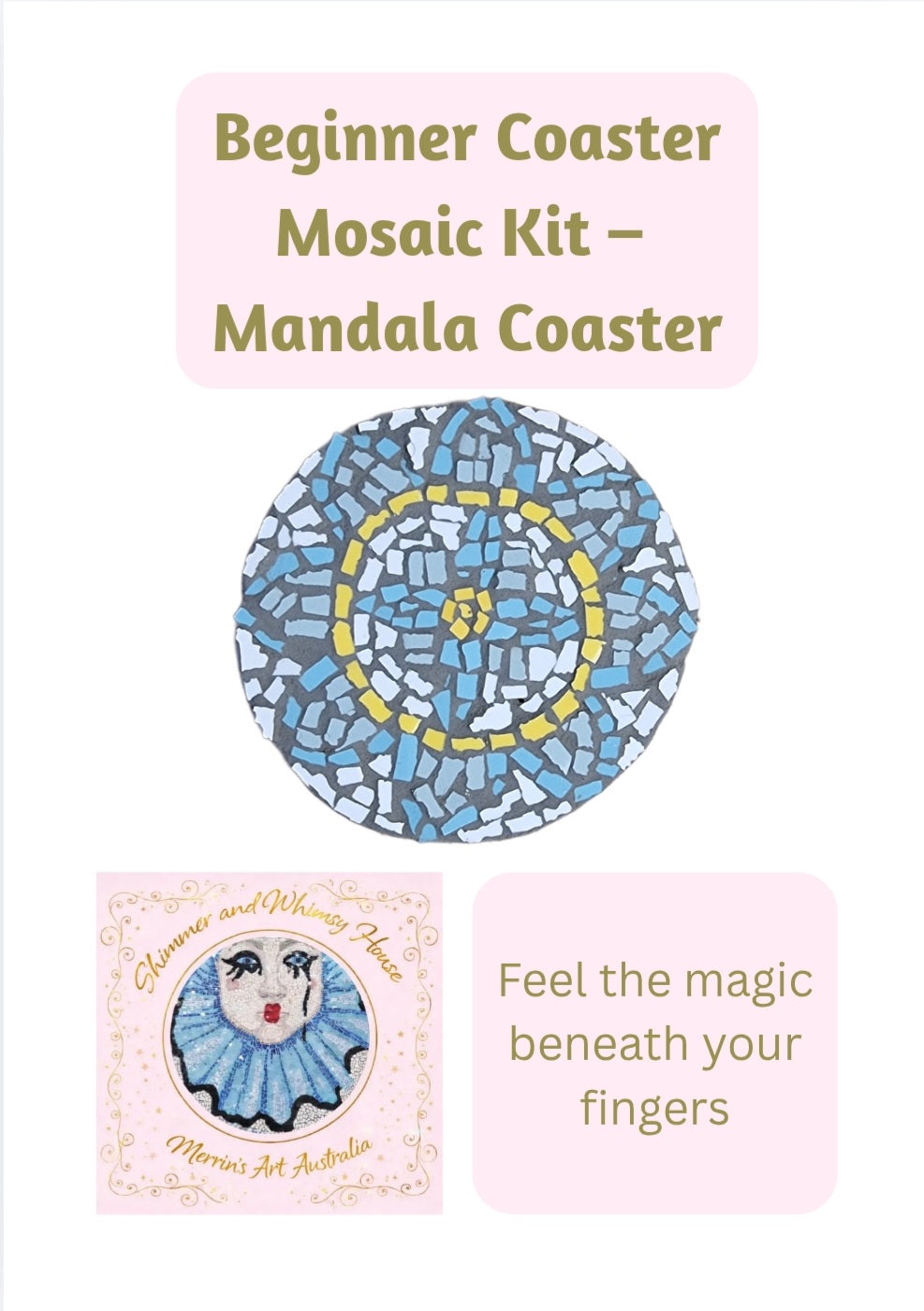 🌿 Mandala Coaster Digital Download Design & Instructions Kit