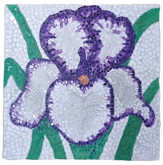 Large Iris Hanging Mosaic Maker’s Studio Kit | Tools Required