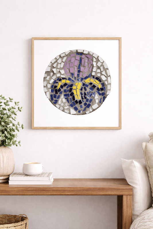 Iris Coaster Fine Art Poster — Floral Wall Art with Meaning