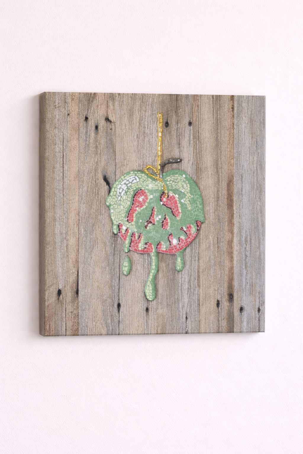 Poisoned Apple Mosaic Canvas Print | Dark Fairytale Wall Art