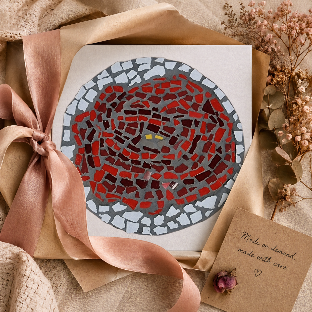 Rose Coaster Canvas Print | Blooming After Hurt Wall Art