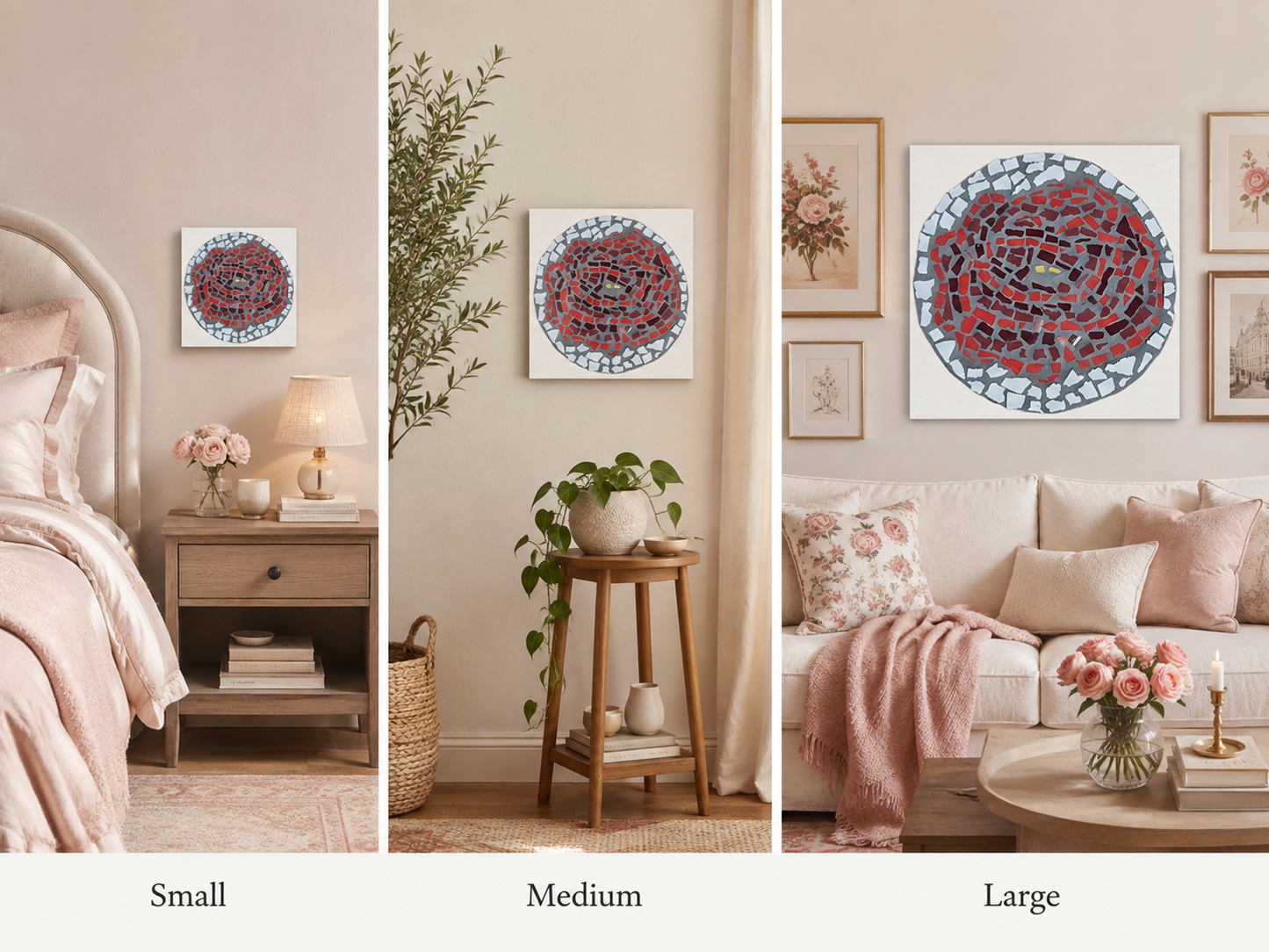 Rose Coaster Canvas Print | Blooming After Hurt Wall Art