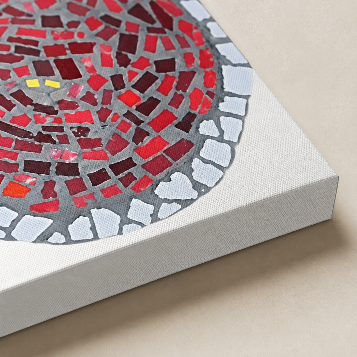 Rose Coaster Canvas Print | Blooming After Hurt Wall Art