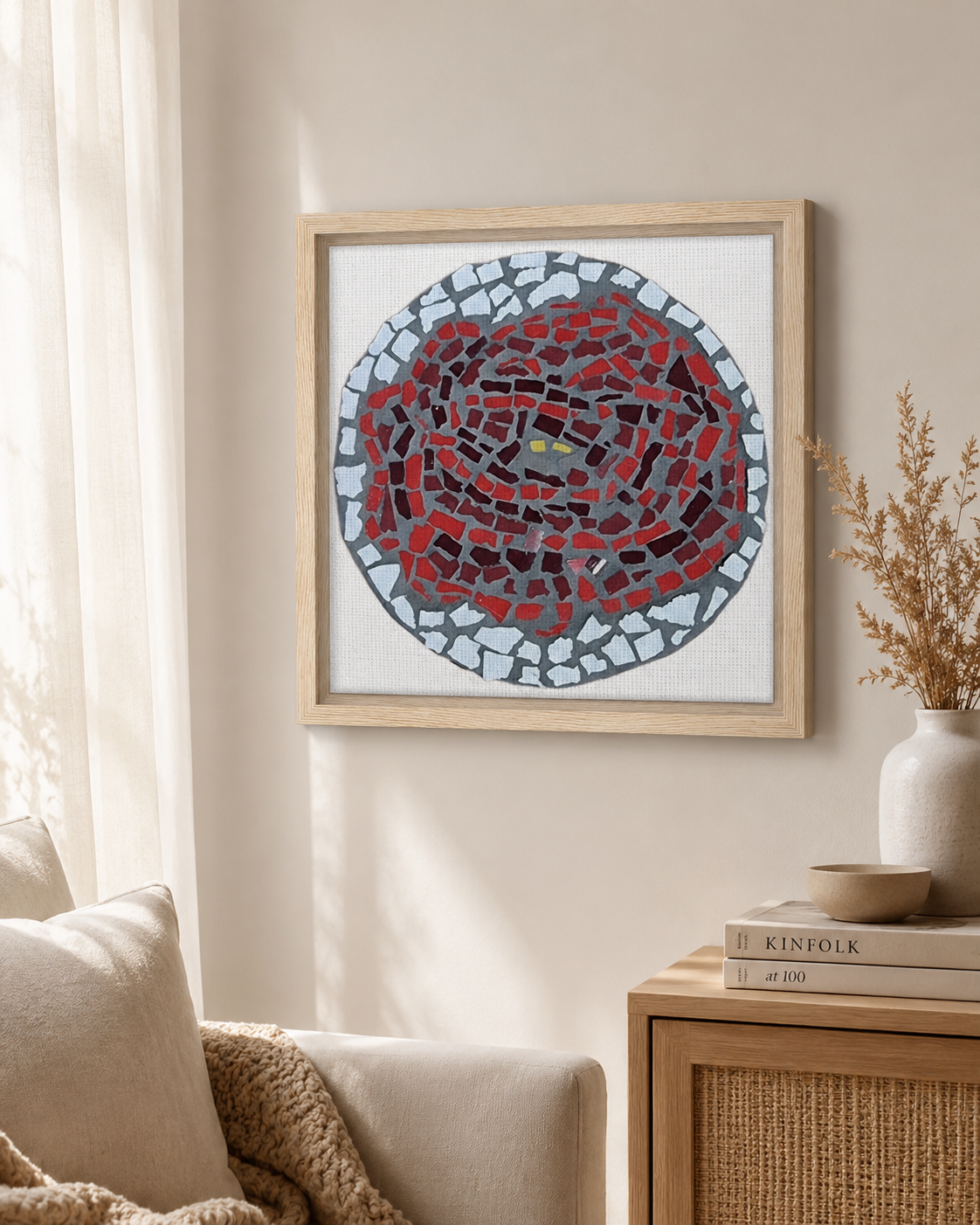 Rose Coaster Framed Canvas Print | Symbolic Rose Wall Art