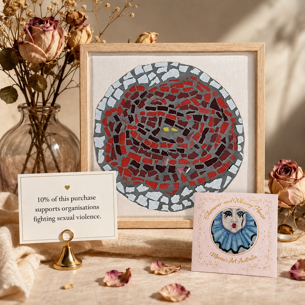 Rose Coaster Framed Canvas Print | Symbolic Rose Wall Art