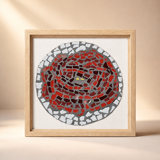 Rose Coaster Framed Canvas Print | Symbolic Rose Wall Art
